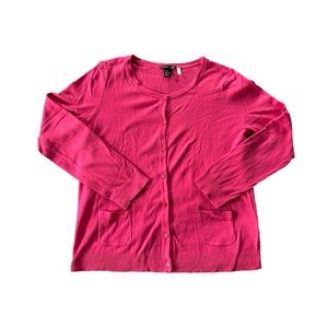 H& M Pink Button-Up Cardigan